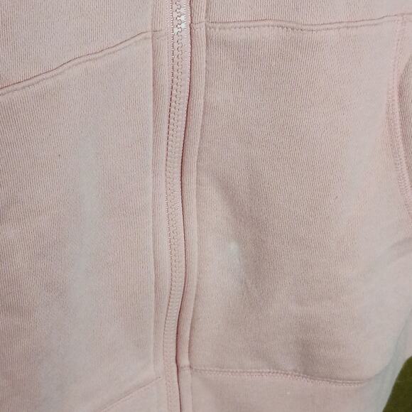 Terra & Sky Women 1x (16W-18W) Peach Hooded Full Zip Soft Athleisure Sweatshirt - Picture 5 of 5